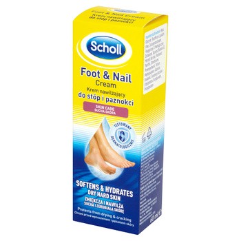 Scholl, Foot & Nail, krem nawilżający do stóp i paznokci, sucha skóra, 60 ml
