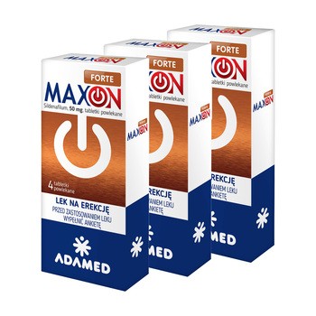 Zestaw 3x Maxon Forte 50 mg, 4 tabl.