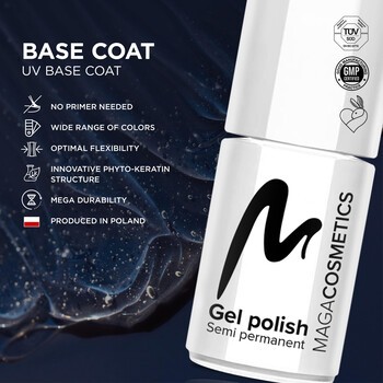Maga Cosmetics Gel Polish Baza hybrydowa Hard 01, 6 ml