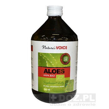 Aloes, płyn 100 % Bio, 500 ml