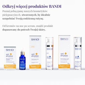Bandi Medical Expert anti glycation, ujędrniający krem antyoksydacyjny SPF 50, 50 ml