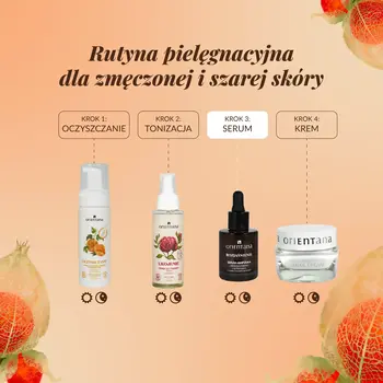 Orientana Ashwagandha, serum-ampułka rozjaśnienie, 30 ml