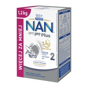 Nestle Nan Optipro Plus 2, 5 HMO, mleko następne dla niemowląt powyżej 6. miesiąca, 1200 g