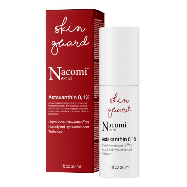 Nacomi Nacomi Next LVL Astaksantyna 0,1%, serum do twarzy, 30 ml — Składniki i ocena