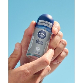 Nivea Men Silver Protect, antybakteryjny antyperspirant, roll-on, 50 ml