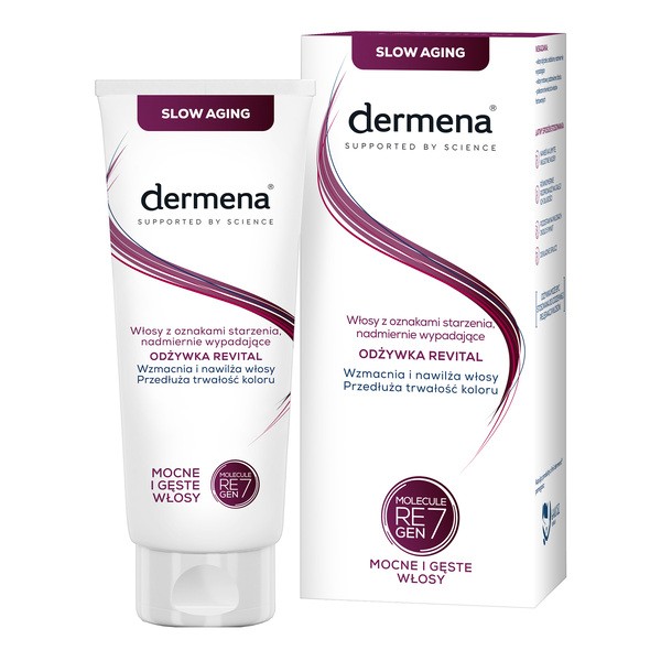 Dermena Dermena Revital, odżywka do włosów dojrzałych, osłabionych i nadmiernie wypadających, 200 ml