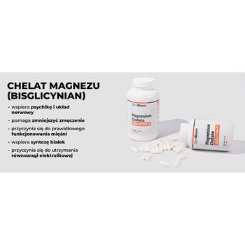 GymBeam Magnez chelatowany, kapsułki, 180 szt.