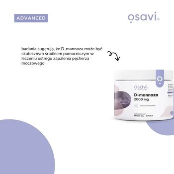 Osavi, D-mannoza 2000 mg, proszek, 120 g