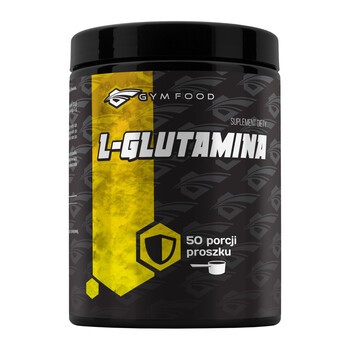 Gym Food L-Glutamina, proszek, 500 g (50 porcji)