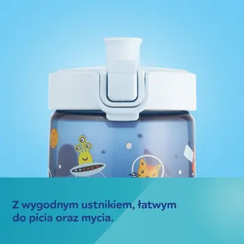 Canpol Babies Junior, bidon na wodę dla dzieci od 2,5 r.ż., różowy, 400 ml