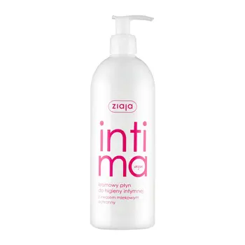 Ziaja Intima, kremowy płyn do higieny intymnej z kwasem mlekowym, 500 ml