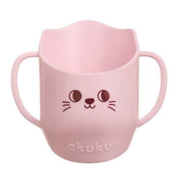 Akuku, kubek, do nauki picia 150 ml, różowy, 1 szt.