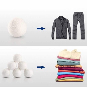 Sipo, Kule do suszarki wykonane z naturalnej wełny owczej, 6 szt.