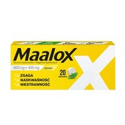 Maalox, 400 mg+400 mg, tabletki, 20 szt.