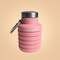 GymBeam BeastPink, składana butelka na wodę 500 ml, różowa, 1 szt.
