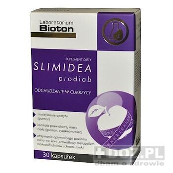 Slimidea prodiab, kapsułki, odchudzanie w cukrzycy, 30 szt.