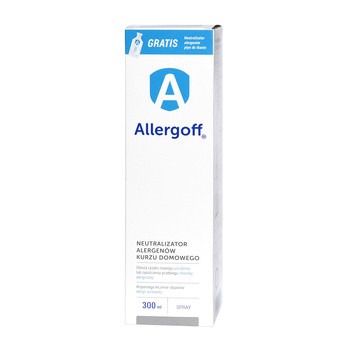 Allergoff Spray, 300 ml + Neutralizator alergenów, płyn do tkanin GRATIS