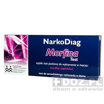 Test do wykrywania w moczu, Narkodiag Morfina, 1 szt