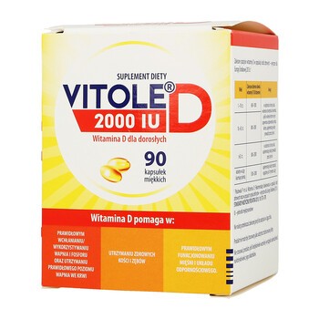 Vitole D 2000 IU, kapsułki miękkie, 90 szt.