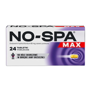 No-Spa Max, 80 mg, tabletki powlekane, 24 szt.