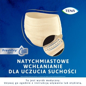 Tena Lady Pants Plus, majtki chłonne, Creme, rozmiar M, 30 szt.