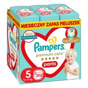 Pampers Premium Care Pants 5 (12-17 kg), pieluchomajtki jednorazowe, 102 szt.        
