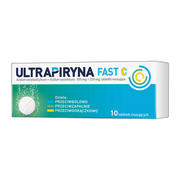 Ultrapiryna Fast C, 500 mg+250 mg, tabletki musujące, 10 szt.