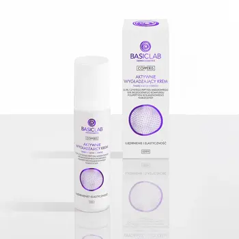 BasicLab Copperis, aktywnie wygładzający krem na dzień do twarzy, szyi i dekoltu Ujędrnienie i Elastyczność, 50 ml