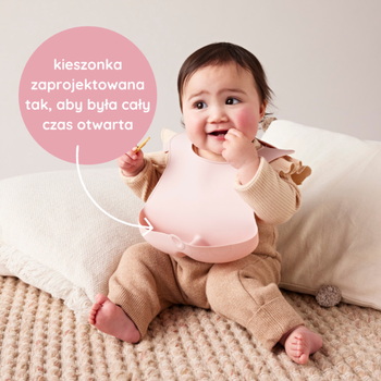 B.box, Śliniak z otwartą kieszonką Blush, 1 szt.