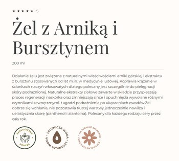 Gorvita, żel z arniką i bursztynem, 200 ml