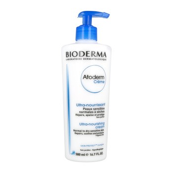 Bioderma Atoderm Creme, krem do ciała natłuszczający, wzmacniający i nawilżający do skóry suchej, 500 ml