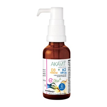 Akavit, witamina D3 4000 IU + K2 100 mcg, krople, 29,4 ml