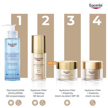 Eucerin Hyaluron-Filler + Elasticity 3D serum, do skóry dojrzałej, przeciwzmarszczkowe, 30 ml