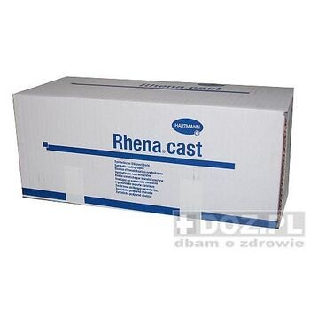 Rhena cast, opatrunek syntetyczny usztywniający, niebieski, 3,6 m x 7,6 cm, 10 szt