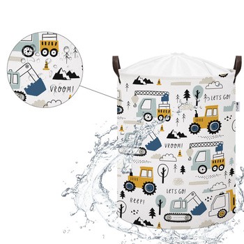 Sipo, Bawełniany kosz na zabawki XL, autka, 1 szt.