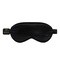 Crystallove, opaska na oczy z jedwabiu, czarna, 1 szt.