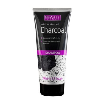 Beauty Formulas, głęboko oczyszczający szampon z aktywnym węglem, 200 ml
