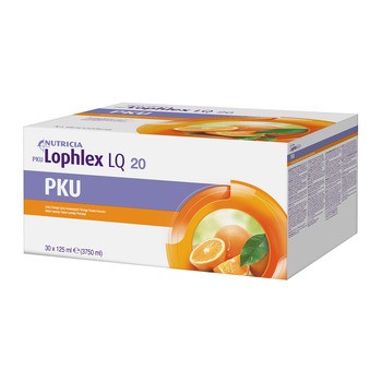 PKU Lophlex LQ, Orange, płyn, 3750 ml, 30 x 125 ml