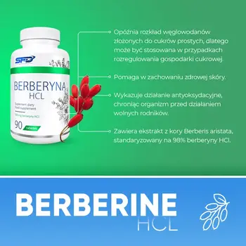Zestaw 2x SFD Berberyna HCl, tabletki, 90 szt.
