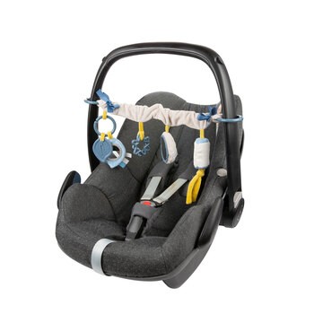 Canpol Babies, zawieszka do wózka/fotelika PASTEL FRIENDS, szary, 1 szt.