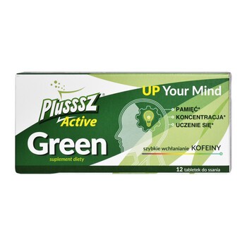 Plusssz Active Green, tabletki do ssania, 12 szt.