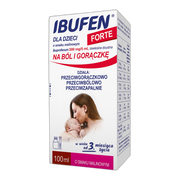 Ibufen dla dzieci FORTE o smaku malinowym, 200 mg/5 ml, zawiesina doustna, 100 ml