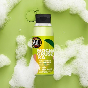 Tutti Frutti, ujędrniający olejek do kąpieli i pod prysznic, Mocna Gruszka, 400 ml