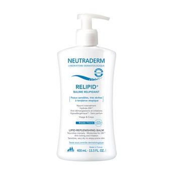 Neutraderm Relipid+, balsam uzupełniający lipidy do twarzy i ciała, 400 ml