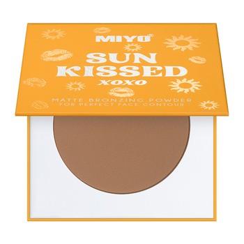 MIYO Sun Kissed Powder, matowy puder brązujący, 02 Chilly Bronze, 10 g
