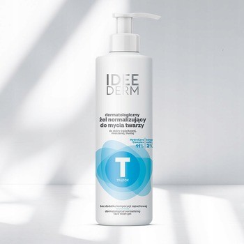 Idee Derm, dermatologiczny żel normalizujący do mycia twarzy, 220 ml