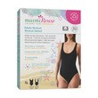 Masmi Reuse Menstruacyjny jednoczęściowy kostium kąpielowy UPF 50+, czarny, rozmiar L, 1 szt.