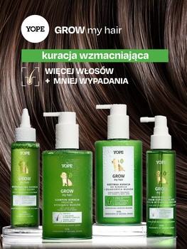 Yope Grow My Hair, odżywka-kuracja przeciwko wypadaniu włosów, 300 ml