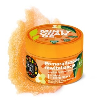 Farmona Tutti Frutti, Rewitalizujący peeling cukrowy, Pomarańcza i Mięta, 300 g