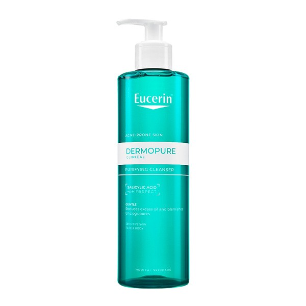Eucerin Eucerin Dermopure Clinical, Gel reinigend für Gesicht und Körper für die Haut fettig, 400 ml — Inhaltsstoffe und Bewertung